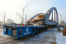 SARENS verfhrt 500 t Brcke im Hamburger Freihafen, auf der Veddel,  November 2010
