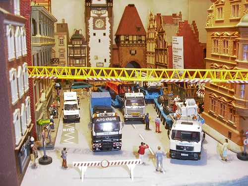 Straße wegen Überfüllung gesperrt