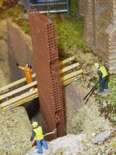 Einbau des Eisenkorbes,Detail