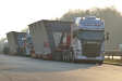2x Scania R 580 mit Brückenteilen für die Langenfelder Brücke in HH Stellingen