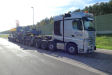 MB 4163 Actros SLT mit Goldhofer 4-6 Rohradapterkombination, leer und mit Ladung