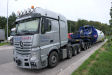 MB 4163 Actros SLT mit Goldhofer 4-6 Rohradapterkombination, leer und mit Ladung