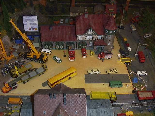 Bahnhofsvorplatz w&auml;hrend der Umgestaltung