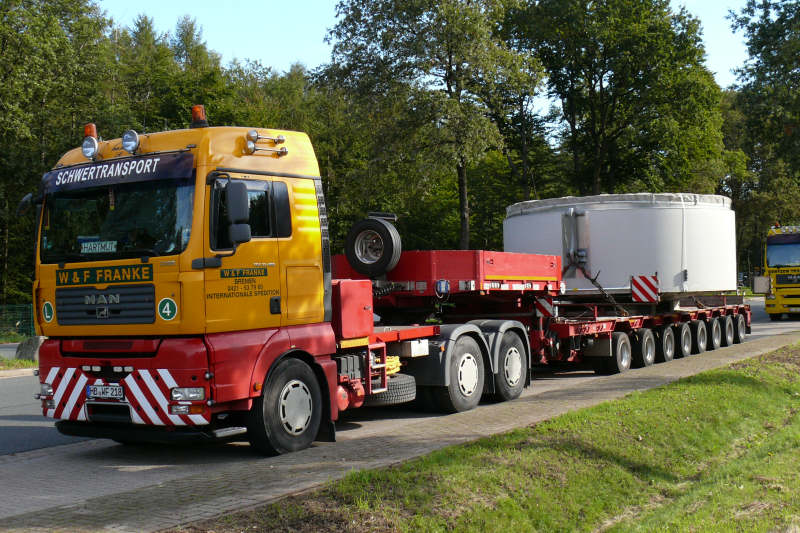 MAN 33.480 TGA mit Enercon E 82 Statortransport