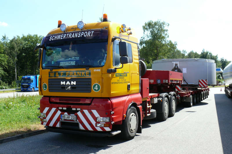 MAN 33.480 TGA mit Enercon E 82 Statortransport