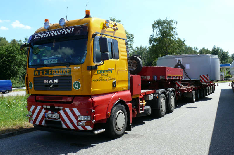 MAN 33.480 TGA mit Enercon E 82 Statortransport