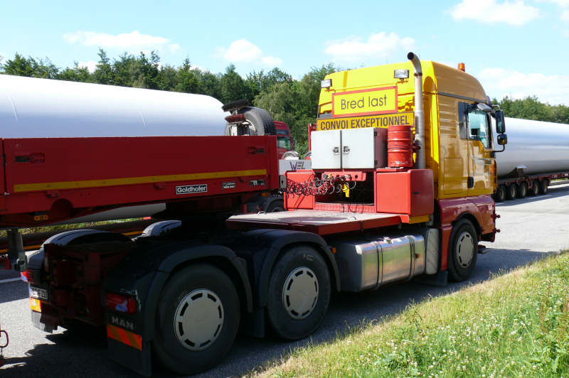 MAN 33.480 TGA mit Enercon E 82 Statortransport