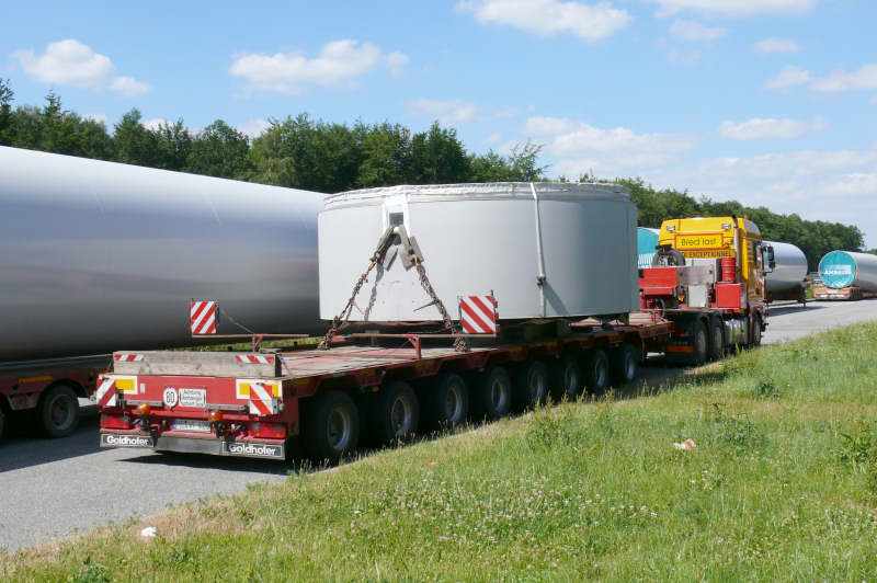 MAN 33.480 TGA mit Enercon E 82 Statortransport