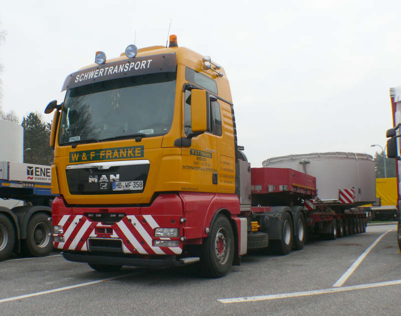 MAN 33.540 TGX mit Enercon E 82 Statortransport