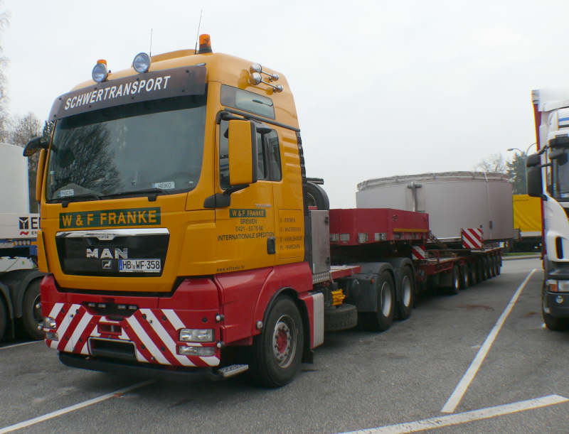 MAN 33.540 TGX mit Enercon E 82 Statortransport