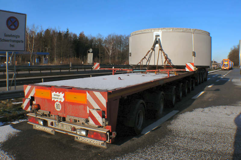 MAN 41.540 TGX mit Enercon E 82 Statortransport