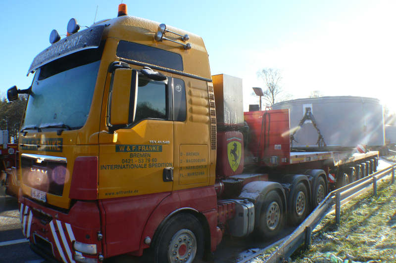 MAN 41.540 TGX mit Enercon E 82 Statortransport