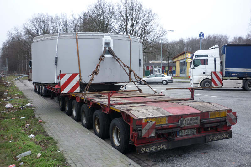 MAN 41.540 TGX mit Enercon E 82 Statortransport