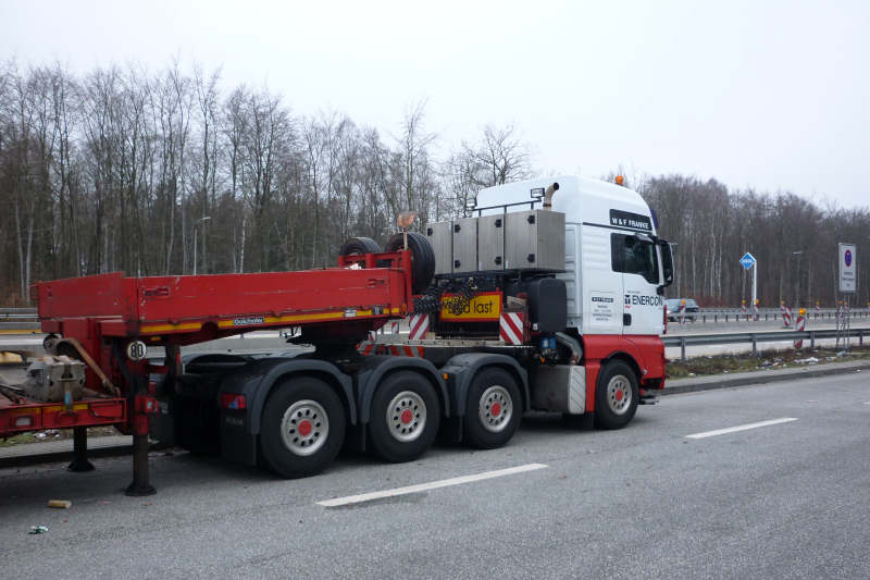 MAN 41.540 TGX mit Enercon E 82 Statortransport