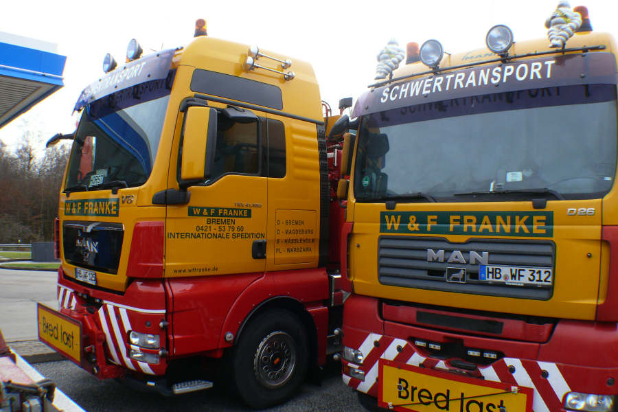 MAN 41.680TGX mit Enercon Turmteil Transport