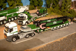 BMS Heavy Cranes MB 3363 Arocs mit 6 achs Nooteboom Semitieflader und Zubeh�r LTM 1750-9.1