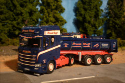 Frank Wulf Scania CR 20 R 450 Sattelkipper, von WSI Models