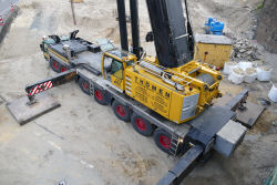 Diverse Einsatzbilder vom Kran, Baujahr 2009