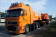 Landwehr Abbruch Volvo FH 16 660 mit Goldhofer THP 3-4 Tieflader und Hitachi 870 Bagger