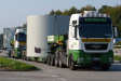MAN 26.540 und MB 2855 mp 3 Vossmann Logistik mit WEA Betonteilen