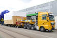 2x MAN 41.680 TGX Transport von Pressenteilen im Heilbronner Schwerlasthafen