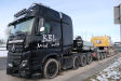MB 4163 Actros SLT mit CAT 352 F Abbruchbagger